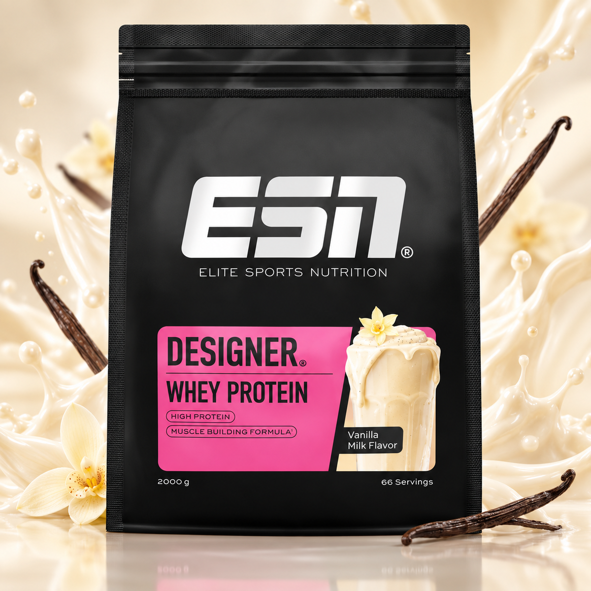 ESN Designer Whey Protein – 2000 g | Proteinpulver – verschiedene Sorten