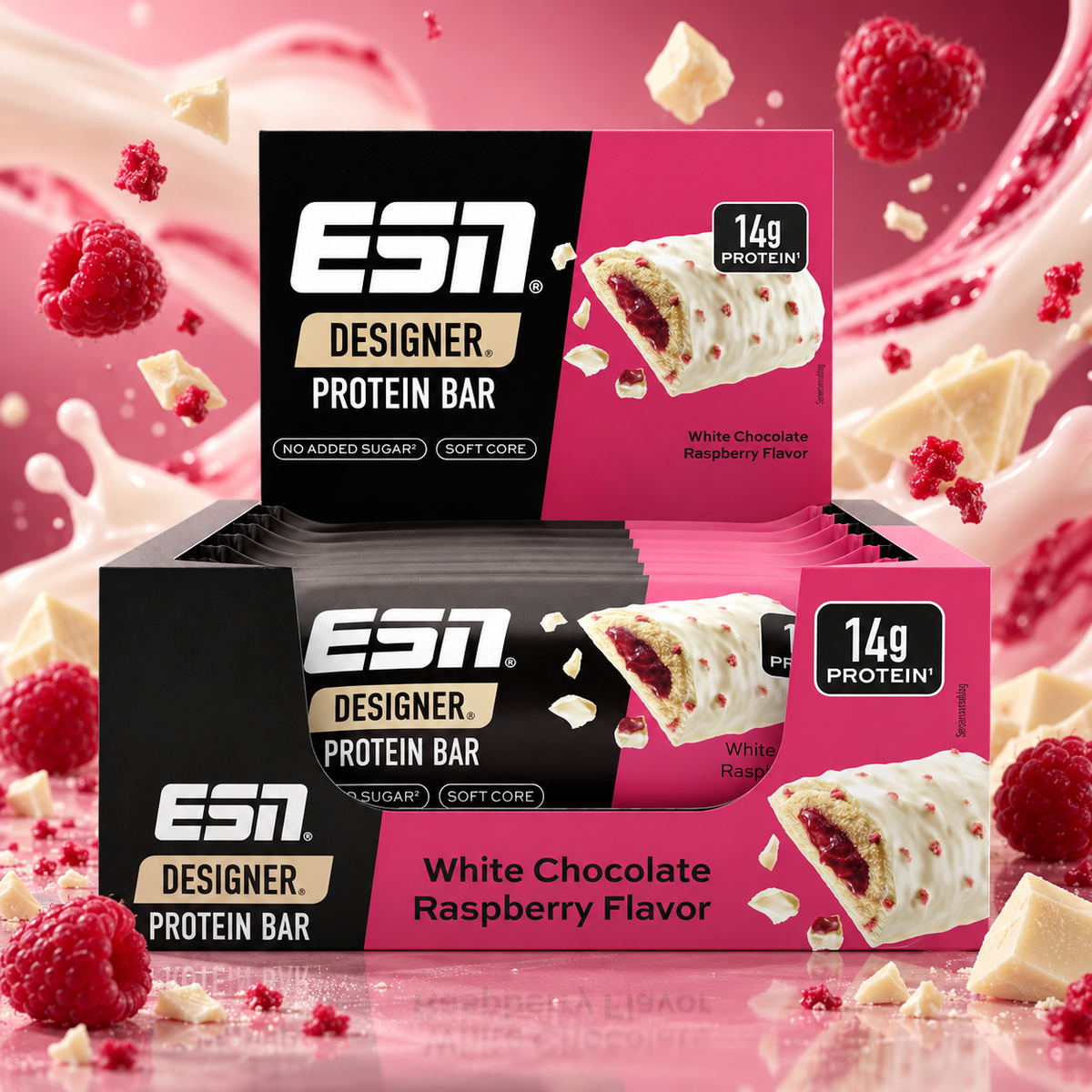 ESN Designer Protein Bar – 12 × 45 g - verschiedene Sorten