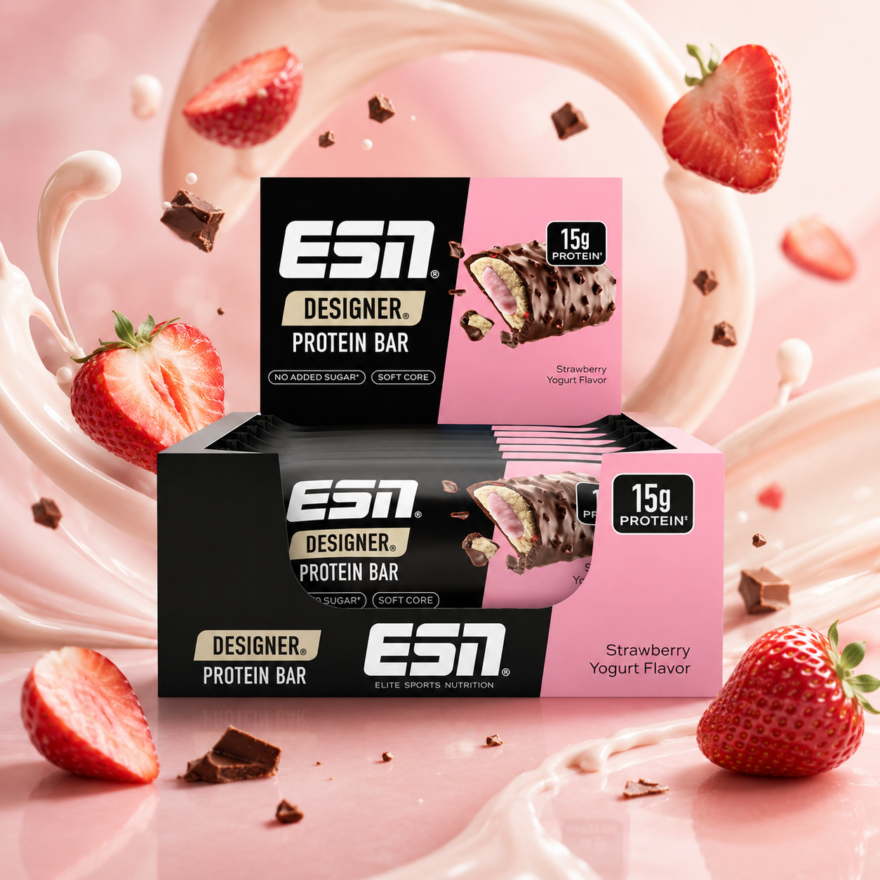 ESN Designer Protein Bar – 12 × 45 g - verschiedene Sorten